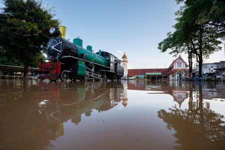 CHIANGMAI , THAILAND - OCT 06 2024 : Chiang Mai city flooded as Ping River overflowsのeditorial素材