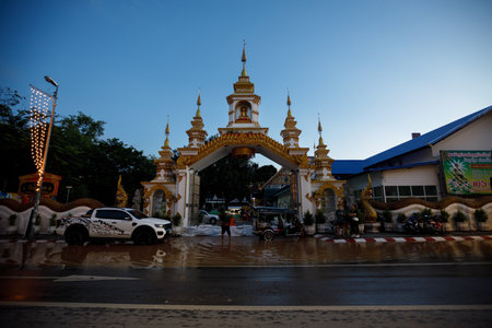 CHIANGMAI , THAILAND - OCT 04 2024 : Chiang Mai city flooded as Ping River overflowsのeditorial素材