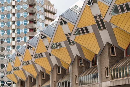 Cube houses in Rotterdamのeditorial素材