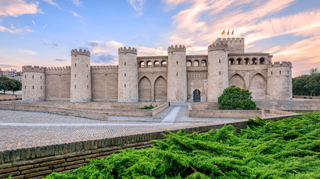 Aljaferia Palace in Zaragoza, Spainのeditorial素材