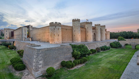Aljaferia Palace in Zaragoza, Spainのeditorial素材