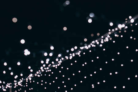 City night light blurred bokeh, defocused background.