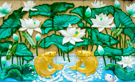 Thailand sandstone craft in Thai temple, public area, no need of property releaseの写真素材