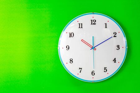 Clock on wall background