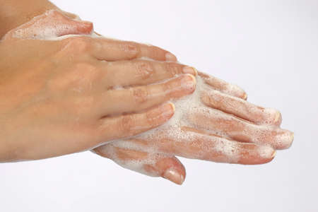 washing hands