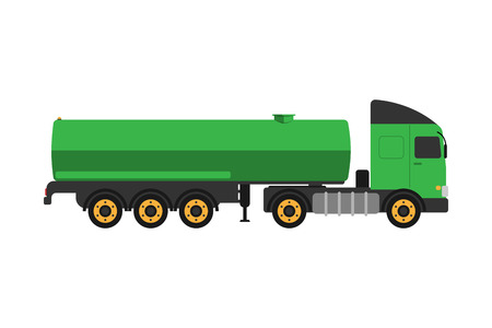 Gas oil truck vector illustration.のイラスト素材