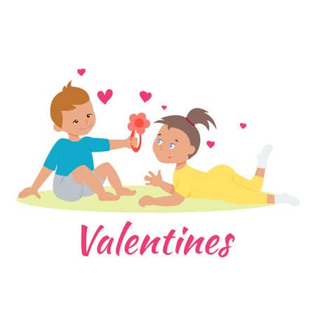 Couple in love vector.のイラスト素材