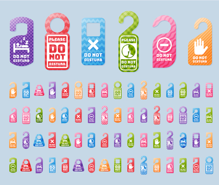 Please do not disturb hotel designのイラスト素材