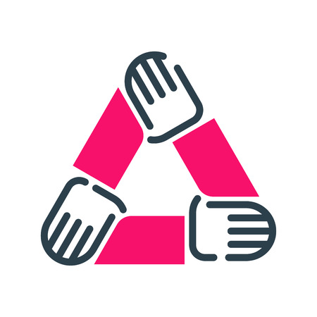 Motivation concept teamwork career icon business strategy development design and management leadership idea creativity office training vector.のイラスト素材