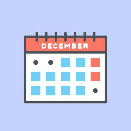 Calendar web icon office organizer business graphic paper plan appointment.のイラスト素材