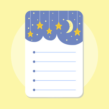 Cute hand drawn doodle birthday party baby shower card brochure invitation cartoon printable template background vector illustration.のイラスト素材