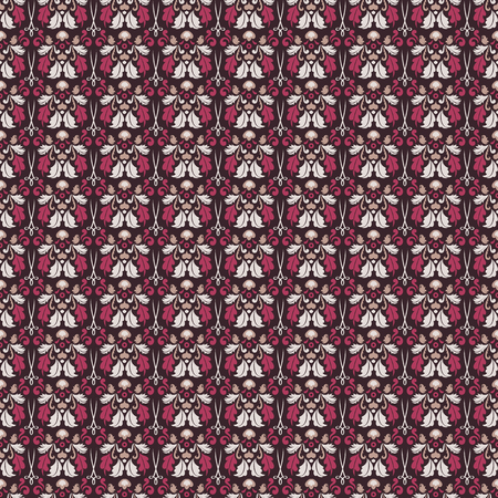 Vector damask vintage seamless pattern background.のイラスト素材