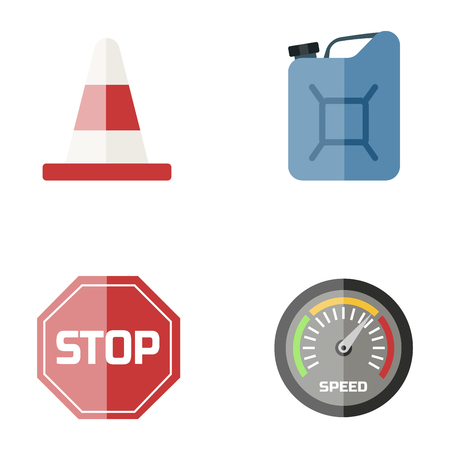 Auto transport motorist icon symbol vehicle equipment service car driver tools vector illustration.のイラスト素材