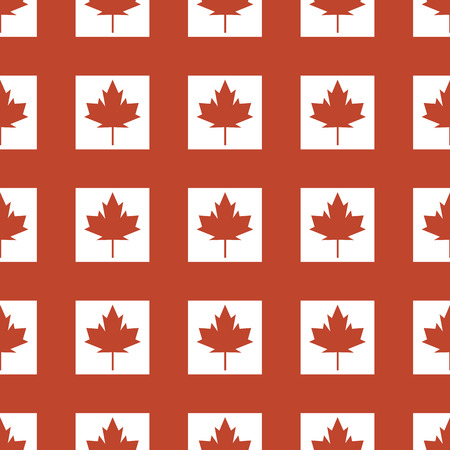 Canada country flag symbol maple leaf pattern seamless canadian background freedom vector illustrationのイラスト素材