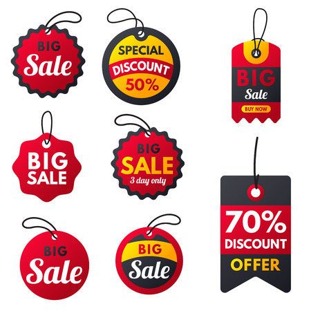 Set of sale icons.のイラスト素材
