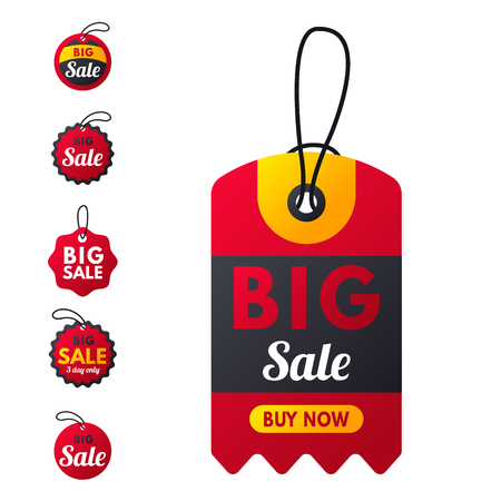 Super sale extra bonus red banners text label.のイラスト素材