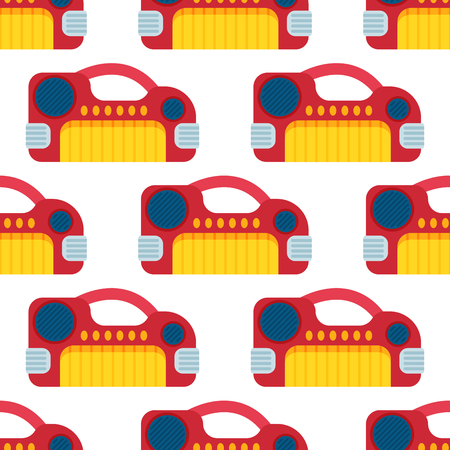 Keyboard musical instruments seamless pattern background classical musician piano equipment vector illustrationのイラスト素材