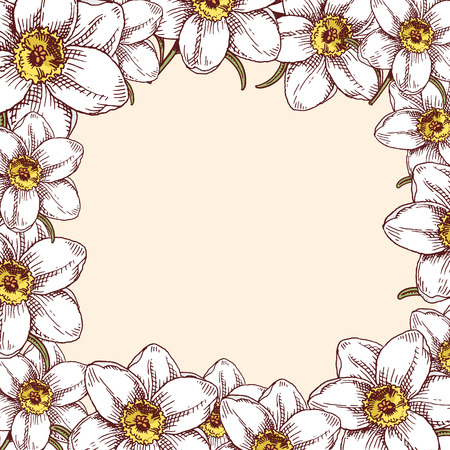 Bouquet vintage hand drawn style flowers bud wedding bloom elegant birthday nature design romantic flora blossom seamless pattern background vector illustration.のイラスト素材