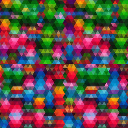 pattern of geometric shapes. Triangle mosaic backdrop.