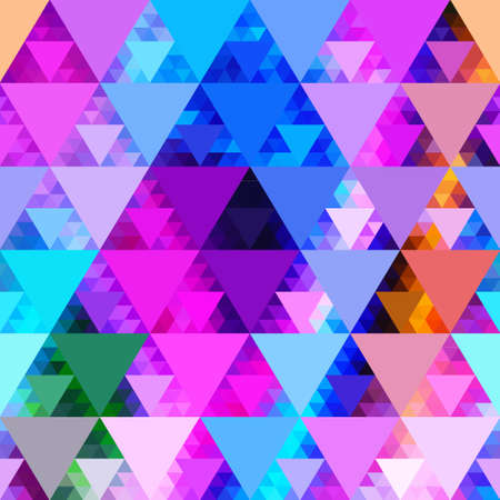 Pattern of geometric shapes. Triangles.Geometric background. Copy that square to the side, the resulting image can be repeated, or tiled, without visible seams.のイラスト素材
