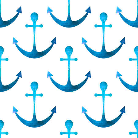 Anchor seamless background  Colorful mosaic pattern of geometric shapes   Geometric hipster background  Retro triangle backgroundのイラスト素材