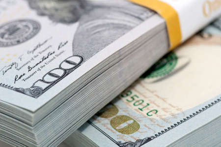 Pack  bundle  of new dollars