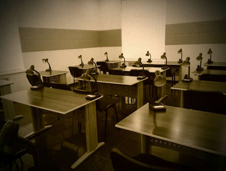 Reading hall in libraryの素材