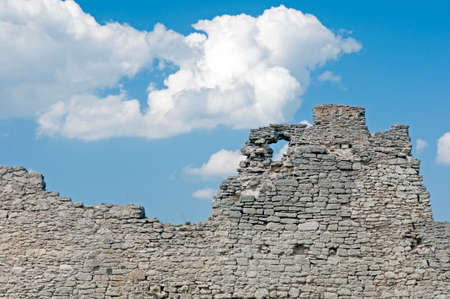 Ruins of Kudryntsi Castle in Ternopil region of Ukraineのeditorial素材