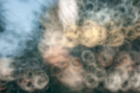 Blurred background made with out-of-focus reflecting lensの写真素材