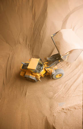 Transportation of wooden granules (renewable material) in stockの写真素材