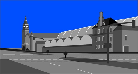  Central Stationのイラスト素材