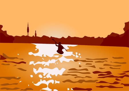  Canoeのイラスト素材