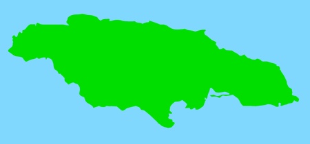 The outline of Jamaicaのイラスト素材