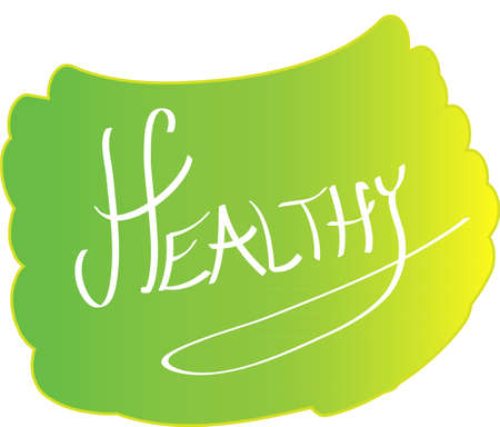 Healthy sign. Vector illustration for label, sticker, icon, badge.のイラスト素材