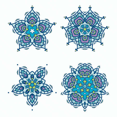 Snowflakes Ornament Packのイラスト素材