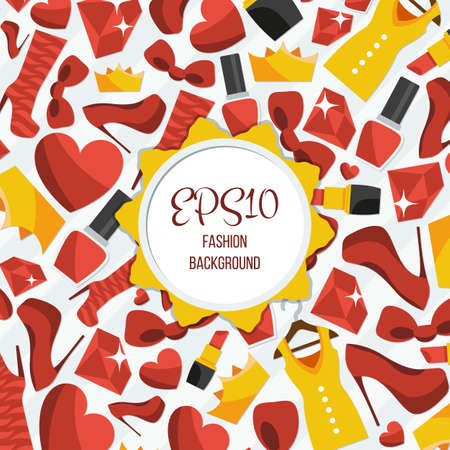 Background of fashionable and beautiful elements with the socket for the labelのイラスト素材