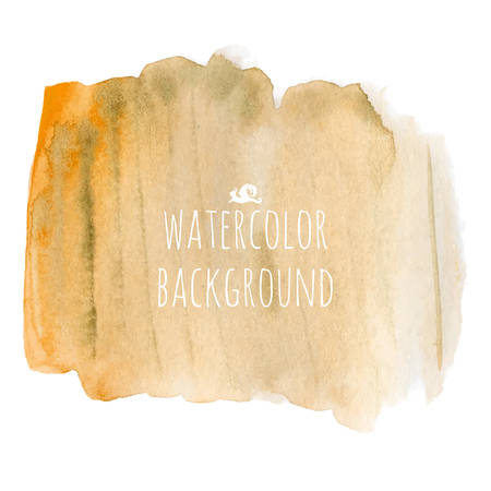 Ocher blue watercolor background with a bright edge and the inscriptionのイラスト素材