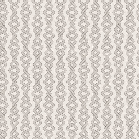 Seamless vector abstract pattern of twisted braids of ropeのイラスト素材