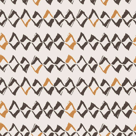 Intricate seamless texture of colorful hand-painted lozengesのイラスト素材