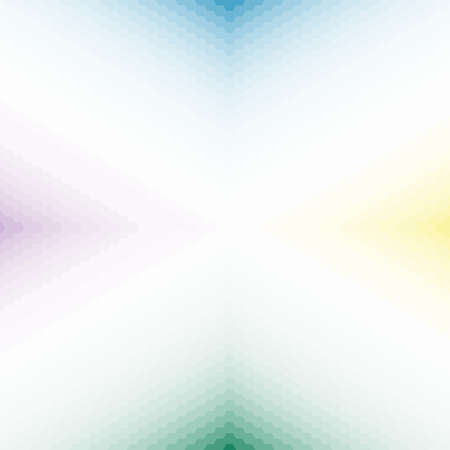 Vector gradient background of colorful hexagons with smooth color transition