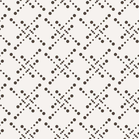 Vector seamless geometric pattern of dots of different sizes in two colorsのイラスト素材