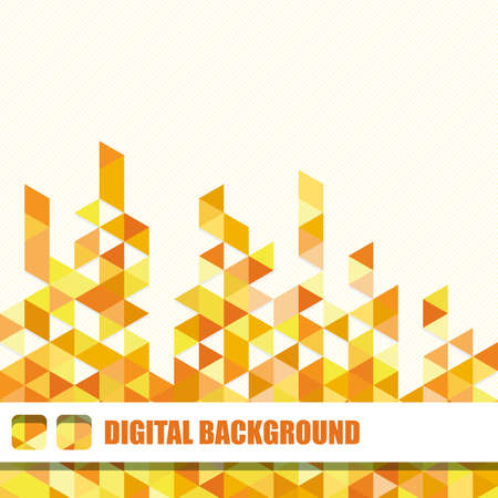 Vector background of different color chaotic trianglesのイラスト素材