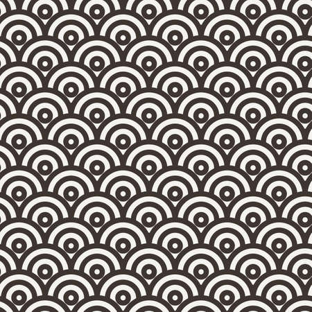 Vector seamless pattern in the form of flakesのイラスト素材