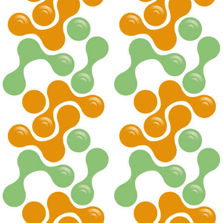 Vector seamless pattern of dumbbells similar elements. Texture in a modern styleのイラスト素材