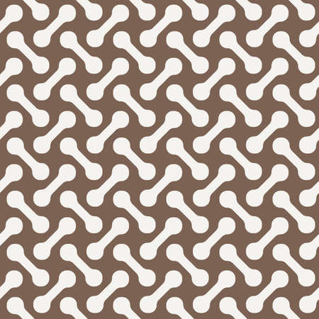 Vector seamless pattern of dumbbells similar elements. Texture in a modern styleのイラスト素材