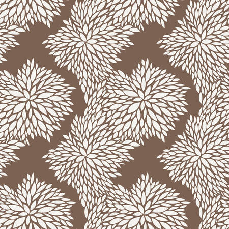 Vector seamless pattern of leaves in contrasting colorsのイラスト素材