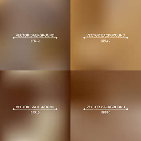 Set of four bright multicolored blurry backgroundsのイラスト素材