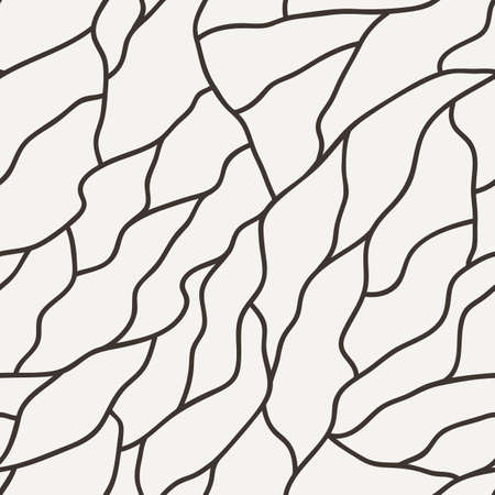 Vector seamless pattern of hand-drawn lines similar to crack