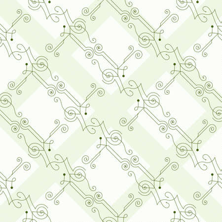 Vector seamless pattern of elegant flourishesのイラスト素材