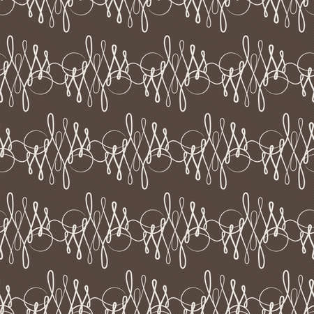 Vector seamless pattern of elegant flourishesのイラスト素材